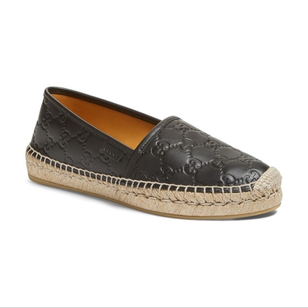 GUCCI signature leather espadrilles